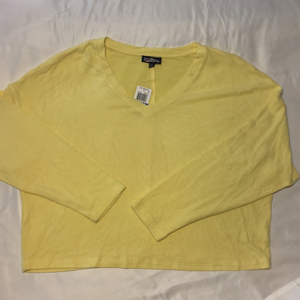 Freshman 1996 Crop V-Neck Sweater Sz. XL